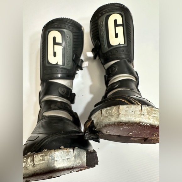 GAERNE G Style Motocross Boots Black/White Mens Sz 5, Made Inn Italy main image 11